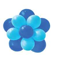 Imagem de BALÃO REDONDO DE LÁTEX BALLOONTECH BLOOM AZUL 10" (APROX.25CM) - 12 UNIDADES